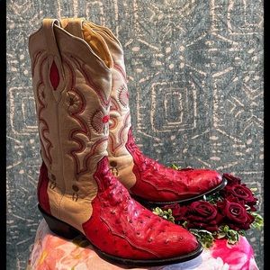 Ostrich Corral Cowboy Boots